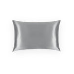 Silver silk pillowcase