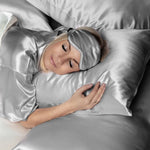 Silver pure silk pillowcase