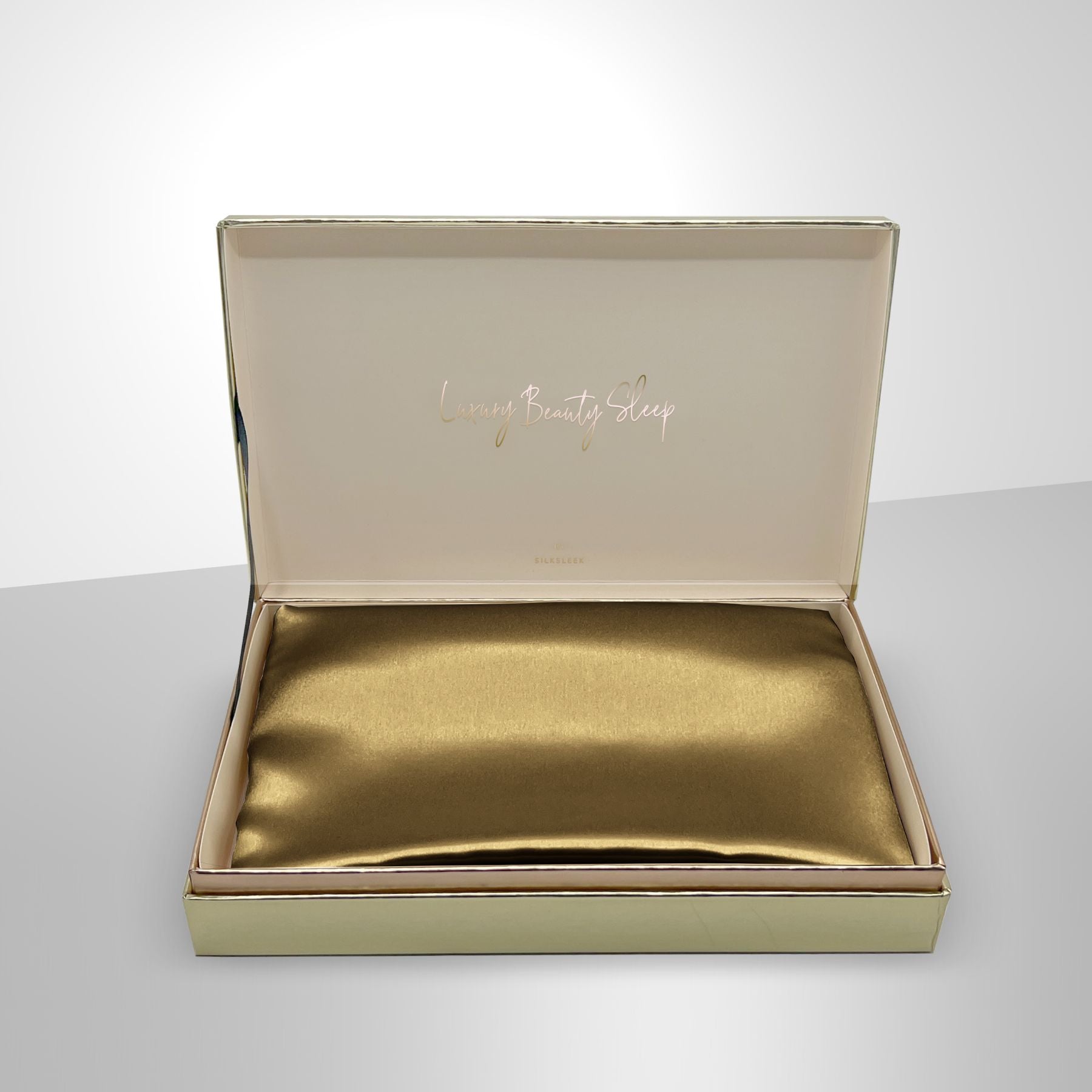 Gold Silk Pillowcase Gift Set