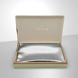 Silver silk pillowcase gift set