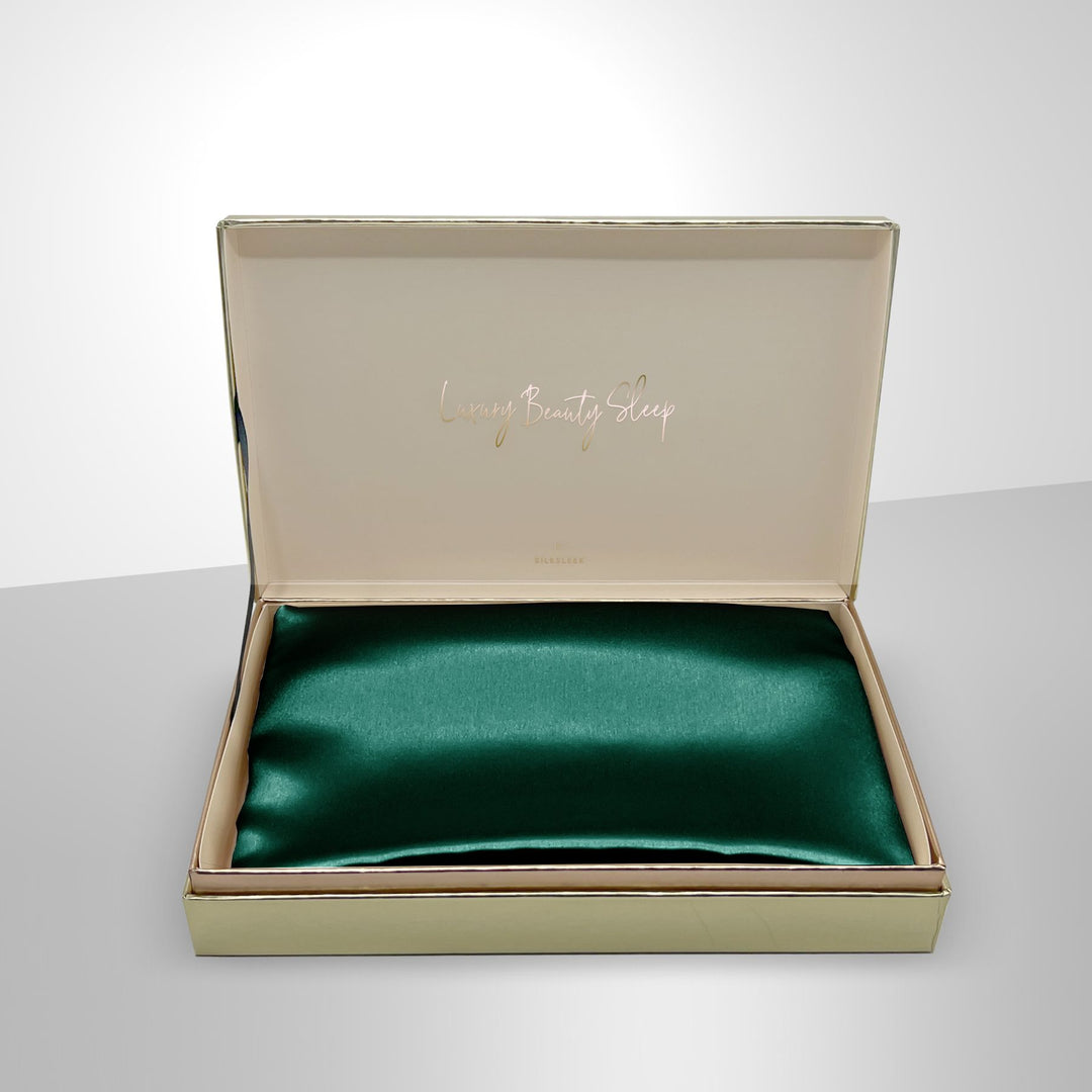 Emerald Silk Pillowcase Gift set