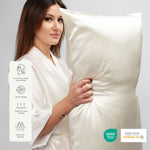 Ivory Silk Pillowcase  22 Momme