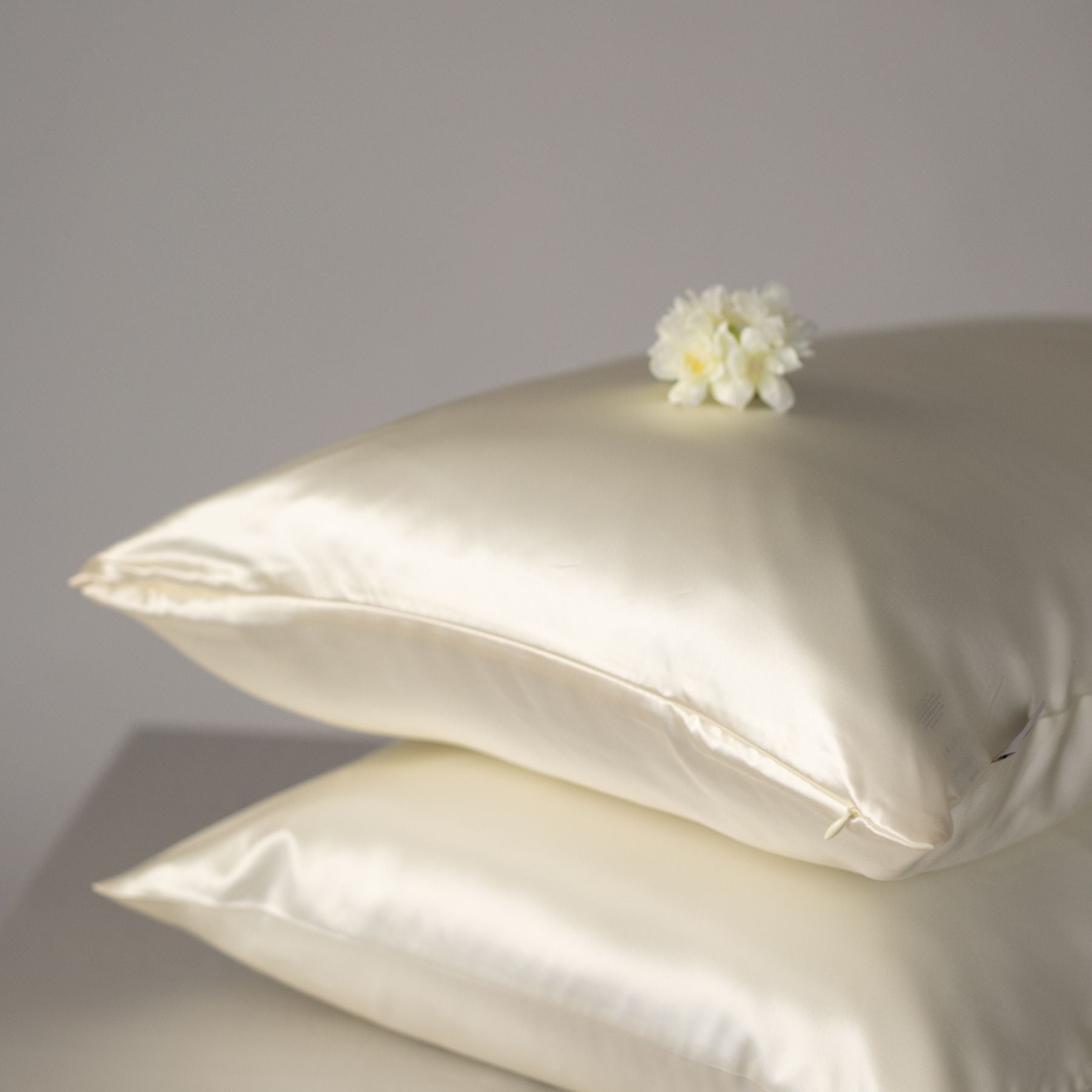 Ivory Silk Pillowcase