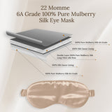 Champagne Silk Sleep Mask - SilkSleek