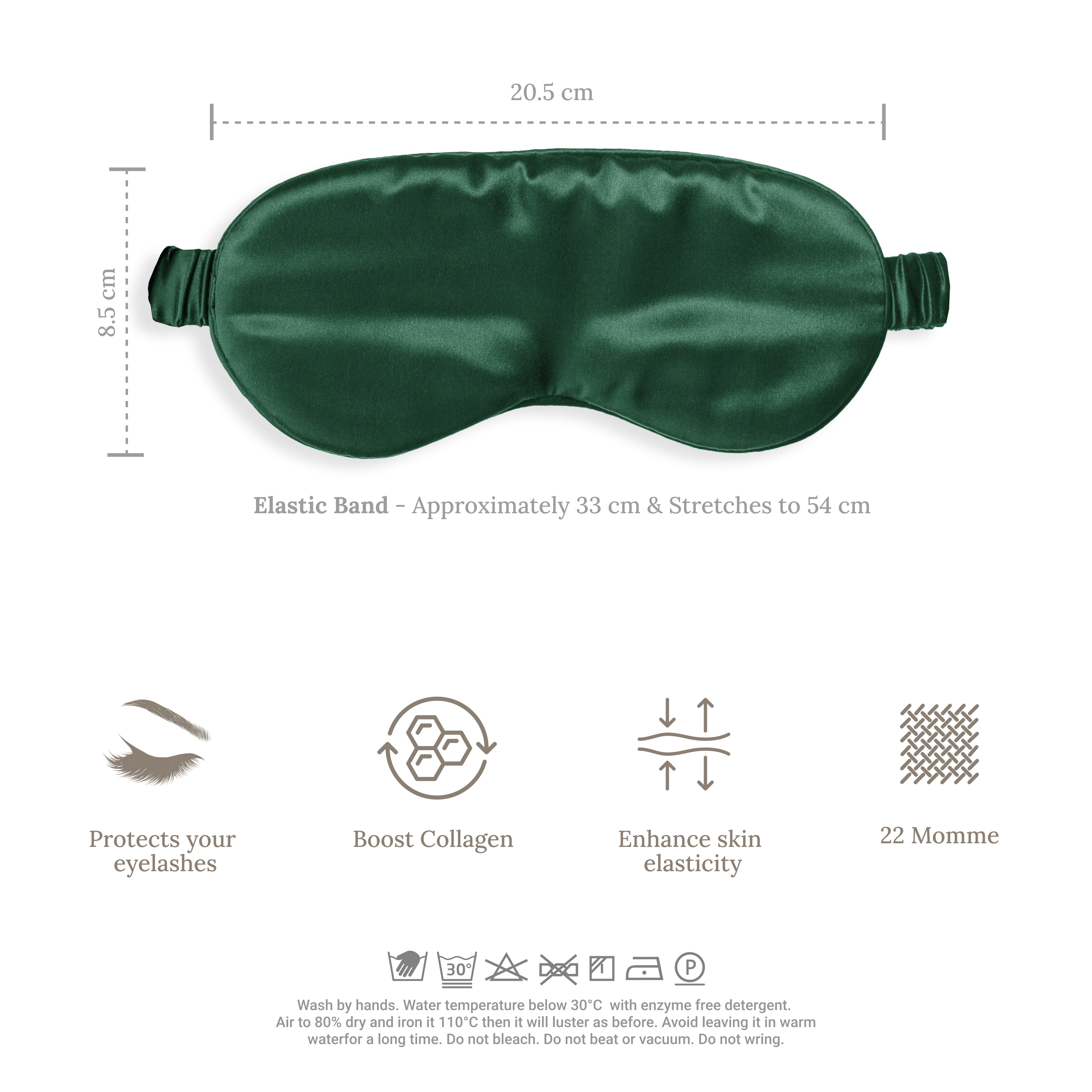 Emerald Silk Sleep Mask - SilkSleek