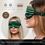 Emerald Silk Sleep Mask - SilkSleek