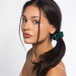 Emerald Silk Scrunchie - Midi - SilkSleek