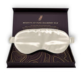 Pearl White Silk Sleep Mask - SilkSleek