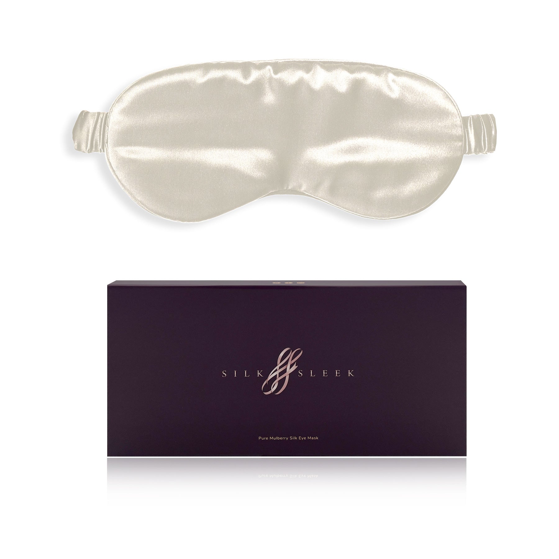 Pearl White Silk Sleep Mask - SilkSleek